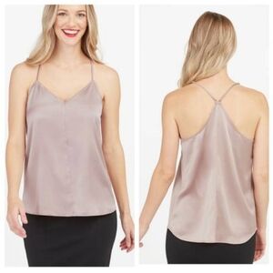 Spanx V Neck Racerback Camisole NWT Paradise Sand (blush/nude) Size Large